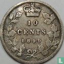 Canada 10 cents 1899 (small 9) - Image 1