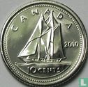 Canada 10 cents 2000 (nickel - with W) - Image 1