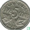 Canada 5 cents 1926 (6 dichtbij) - Afbeelding 1