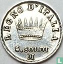 Kingdom of Italy 5 soldi 1809 - Image 2