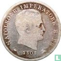 Koninkrijk Italië 15 soldi 1808 - Afbeelding 1