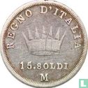 Koninkrijk Italië 15 soldi 1808 - Afbeelding 2