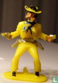 Cowboy with 2 revolvers firing from hip (yellow) - Image 1