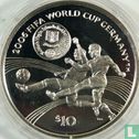 British Virgin Islands 10 dollars 2004 (PROOF) "2006 Football World Cup in Germany" - Image 2