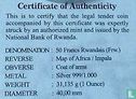 Rwanda 50 francs 2014 (zonder privy merk) "Impala" - Afbeelding 3