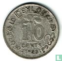 Ceylon 10 Cent 1925 - Bild 1