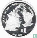 Fiji 1 dollar 2010 (PROOF) "Santa Maria - Christopher Columbus" - Afbeelding 2