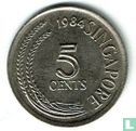 Singapour 5 cents 1984 (cuivre-nickel) - Image 1