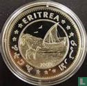 Eritrea 10 dollars 1993 (PROOF) "Triceratops" - Image 1