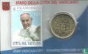 Vatican 50 cent 2020 (stamp & coincard n°33) - Image 1