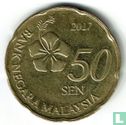Maleisië 50 sen 2017 - Afbeelding 1