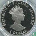 Pitcairneilanden 1 dollar 1990 (PROOF) "200th anniversary First settlement on Pitcairn Islands" - Afbeelding 2