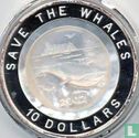 Nauru 10 dollars 2002 (PROOF) "Save the whales" - Image 1