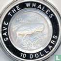 Fiji 10 dollars 2002 (PROOF) "Save the whales" - Image 1