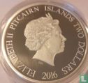 Pitcairn Islands 2 dollars 2016 (PROOF) "Blue whale" - Image 1