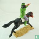 Apache groen  Te paard met geweer  - Afbeelding 2