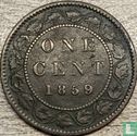 Canada 1 cent 1859 (wide 9) - Image 1