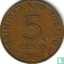 Trinidad und Tobago 5 Cent 1967 - Bild 1