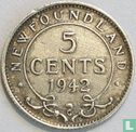 Newfoundland 5 cents 1942 - Afbeelding 1