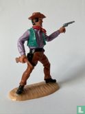 Cowboy with revolver & rifle - Image 2