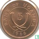 Uganda 5 cents 1966 - Afbeelding 1