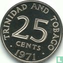 Trinidad en Tobago 25 cents 1971 (met FM) - Afbeelding 1