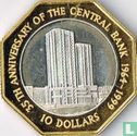 Trinidad en Tobago 10 dollars 1999 (PROOF) "35th anniversary of the Central Bank" - Afbeelding 2