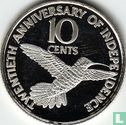 Trinidad and Tobago 10 cents 1982 "20th anniversary of Independence" - Image 2