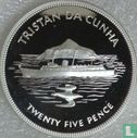 Tristan da Cunha 25 pence 1977 (PROOF) "25th anniversary Accession of Queen Elizabeth II" - Afbeelding 2
