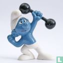 Burly Smurf with dumb-bell  - Image 1