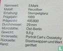 DDR 5 Mark 1989 "100th anniversary Birth of Carl von Ossietzky" - Bild 3