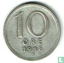 Zweden 10 öre 1946 (zilver - gesloten 6) - Afbeelding 1