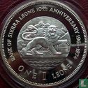 Sierra Leone 1 leone 1974 (PROOF) "10th anniversary Bank of Sierra Leone" - Image 1
