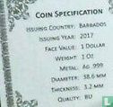 Barbados 1 Dollar 2017 (gefärbt) "Trident" - Bild 3
