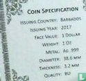 Barbados 1 Dollar 2017 (ungefärbte) "Trident" - Bild 3