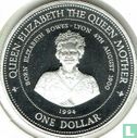 Barbados 1 dollar 1994 (PROOF) "Queen Elizabeth the Queen Mother" - Afbeelding 1