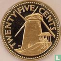 Barbados 25 cents 1976 (PROOF) "10th anniversary of Independence" - Afbeelding 2