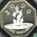 Barbados 5 dollars 1999 (PROOF) "Millennium" - Afbeelding 2