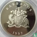 Barbados 1 dollar 1997 (PROOF) "50th Wedding anniversary of Queen Elizabeth II and Prince Philip" - Afbeelding 2