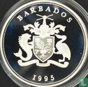 Barbados 5 dollars 1995 (PROOF) "50th anniversary of the United Nations" - Image 2