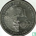 Barbados 5 dollars 1995 "50th anniversary of the United Nations" - Afbeelding 1