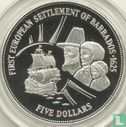 Barbados 5 Dollar 1995 (PP) "First European settlement of Barbados in 1625" - Bild 2