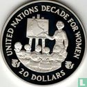 Barbados 20 dollars 1985 (PROOF) "United Nations decade for women" - Afbeelding 2