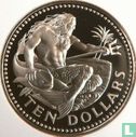 Barbados 10 dollars 1975 (PROOF) - Image 2