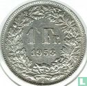 Zwitserland 1 franc 1953 - Afbeelding 1
