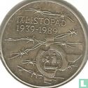 Tchécoslovaquie 100 korun 1989 "50th anniversary Student organization against occupation and fascism" - Image 1