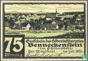 Benneckenstein, Ville - 75 Pfennig 1921 - Image 1