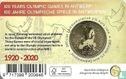 Belgium 2½ euro 2020 (coincard - colourless) "100 years Olympic Games in Antwerp" - Image 2