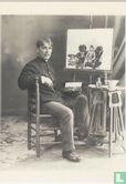 Rik voor de schildersezel, Amersfoort, 1915 - Afbeelding 1