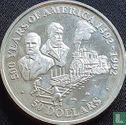 Cook-Inseln 50 Dollar 1991 (PP) "500 years of America - First U.S. transcontinental railroad" - Bild 2